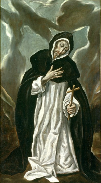 St. Dominikus von Guzman (ca. 1170-1221) von El Greco